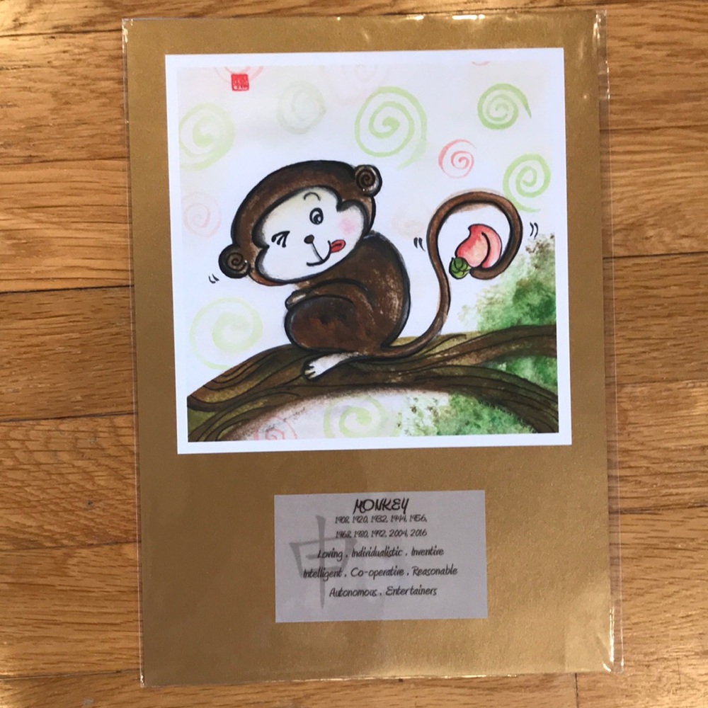 Year of the monkey 🐒 art print